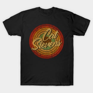 circle vintage retro, Cat Stevens circle vintage retro faded T-Shirt